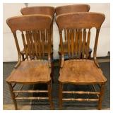 Antique Oak Dining Chairs