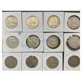 Franklin Half Dollars in Holders