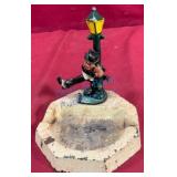 US Capitol Souvenir Ashtray With Drunk Figurine