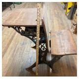 19th-Century Cast Iron And Wood School Desk