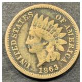 1863 Indian Head Cent