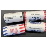 Uncirculated Presidential Dollar Coin Rolls