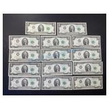 Uncirculated 1976 Two-Dollar Bills