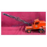 Mid-20th Century Model Toys Metal Crane Truck