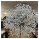 Sculptural Glass Dandelion Light Fixture