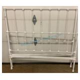 Full-Size Iron Bed With Rails