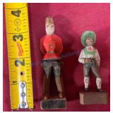 German Hand Carved Folk Art Figures