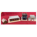 N Scale Model Train Buildings Set