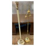 Two Floor Lamps As Found