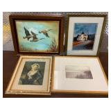 Four Framed Pieces of Fine Artwork