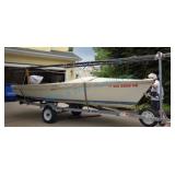 1981 Boston Whaler Harpoon 5.2 Sailboat with Trail