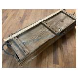 Rustic Wooden Storage Box with Rope Handles