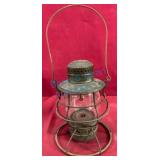 MK&T RY 'Katy' Railroad Lantern, Marked Globe