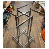 Chrome Rolling Garment Rack on Casters