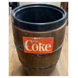 Coca-Cola Branded plastic Barrel cooler
