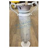 Painted White Metal Umbrella Stand