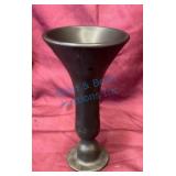 8-Inch Black Satin Vase by Tiffin