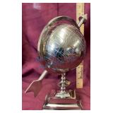12-Inch Metallic Decorative Globe
