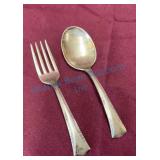 Gorham Sterling 1938 Baby Fork and Spoon