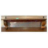 Primitive Wood Mantle Shelf With Supports