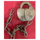 CRI&P Railroad Lock and Chain