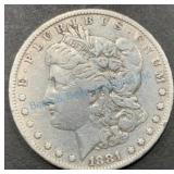 1881 Morgan Silver Dollar Coin