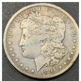 1891-O Morgan Silver Dollar