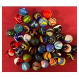 Multi-Colored Glass Marbles