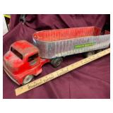 Pressed Steel Toy Grain Hauler Truck
