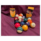 Complete Pool Ball Set With Crayola Crayons