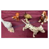 Five Ceramic Animal Figurines