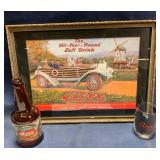 Bevo Sign, Glass, and Bottle Set