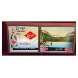 Tivoli Beer Lighted sign Oak Frame 29 x 14