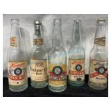 5 Early IRTP Hamm's Beer Bottles
