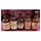 5 IRTP Label Steinie Beer Bottles