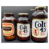 National Bohemian and Colt 45 Bottles