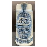 Salt Glaze Tivoli Advertising Pitcher