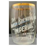 Union Brewing Co Imperial Beer Glass