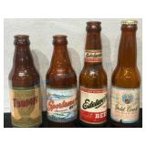 4 7 oz IRTP Pony Bottles Featuring Beer Brands