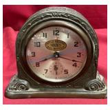 Cast Metal Clock with Star Brand Shoes Advertising
