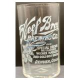 Rare Neef Bros Brewing Co. Etched Glass