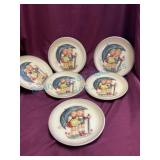 Six Identical Hummel Plates