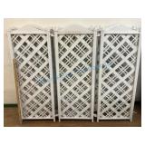 Three Folding Tri-Panel Screens