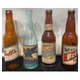 4 Illinois Brewery IRT Beer Bottles