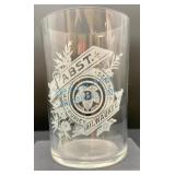 Early Pabst Milwaukee Etched Beer Glass
