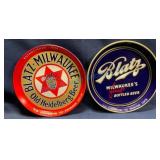 Two Blatz Milwaukee Beer Serving Trays