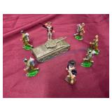 Lead Soldiers With Midget Tank