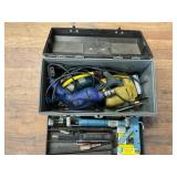 Plastic Toolbox With Tools and Accessories