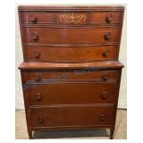 Thomasville Walnut Highboy Dresser
