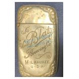 Val. Blatz Brewing Co. Advertising Match Safe